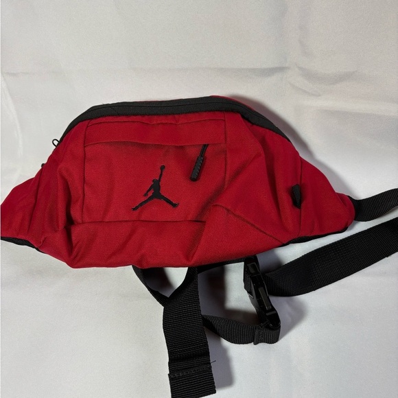 NIKE JORDAN Red Waist Bag RED 0092-R78 Fanny Bag Belt Bag - Picture 1 of 7
